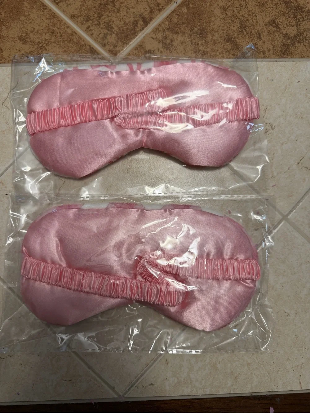 Pink Bow & Gingham Sleep Masks - Picture 2 of 2